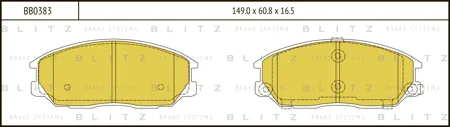 BLITZ BB0383 Колодки торм. Chevrolet Captiva 06- перед.