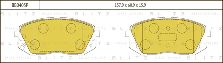 BLITZ BB0403P Колодки торм.передние Kia Carens 2.0CVVTiCRDi 06>