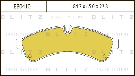 BLITZ BB0410 Колодки торм.задние Iveco Daily III 354045506065 06>