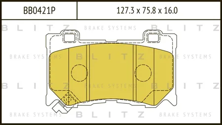 BLITZ BB0421P Колодки торм.передние Infiniti FX35FX50G37 08>