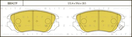 BLITZ BB0427P Колодки торм. Opel Insignia 08- перед.