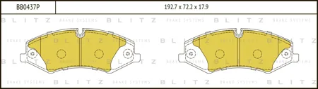 BLITZ BB0437P Колодки торм.передние Land Rover Range Rover Sport 5.0 09>
