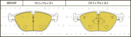 BLITZ BB0440P Колодки торм.передние BMW F01-F04F07F10-F13 3.0i-5.0i2.5D-5.0D 08>