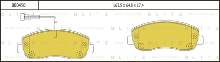 BLITZ BB0450 Колодки торм.передние