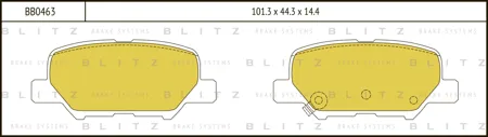 BLITZ BB0463 Колодки торм.задние Mazda 6, Mitsubishi Outlander 2.02.4i 12>