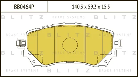 BLITZ BB0464P Колодки торм.передние Mazda 6 2.02.2D 12>