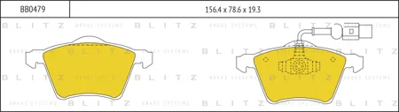 BLITZ BB0479 Колодки торм. Ford Galaxy 95-06VW Sharan 95-10 передние