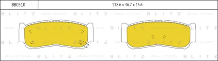 BLITZ BB0510 Колодки торм. Hyundai Santa Fe 05- задн.