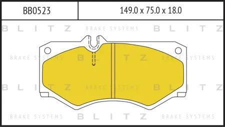 BLITZ BB0523 Колодки тормозные дисковые передние