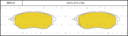 BLITZ BB0524 Колодки торм.передние Subaru Legacy Outback Tribeca 2.0-3.6 03- .