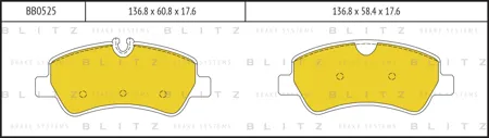 BLITZ BB0525 Колодки торм. Ford Transit 14-CUSTOM 12- задние