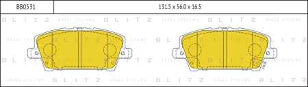 BLITZ BB0531 Колодки торм. Honda Civic Hatchback 05- передние