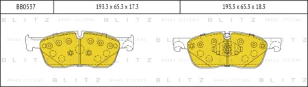 BLITZ BB0537 Колодки торм.
