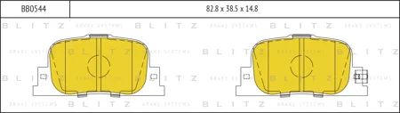 BLITZ BB0544 Колодки торм.