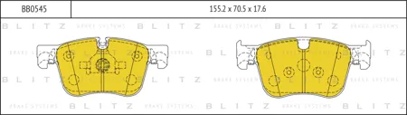 BLITZ BB0545 Колодки торм.