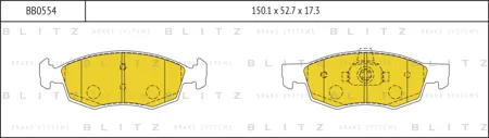 BLITZ BB0554 Колодки торм.