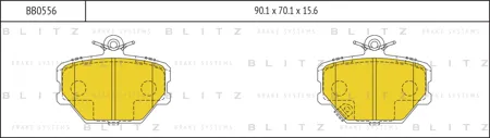 BLITZ BB0556 Колодки торм.передние Smart City - Coupe (450), Fortwo (451)
