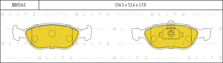 BLITZ BB0561 Колодки торм.
