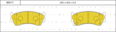 BLITZ BB0577 Колодки торм.передние Nissan Almera N15 95-98