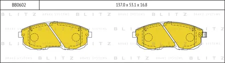 BLITZ BB0602 Колодки торм. Nissan Teana III (J33) передние