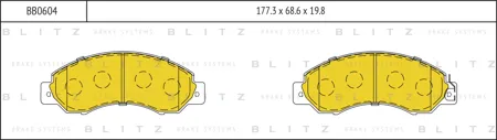 BLITZ BB0604 Колодки торм.передние