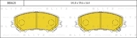 BLITZ BB0620 Колодки торм.передние