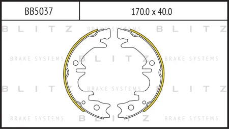 BLITZ BB5037 Колодки ст.торм. Toyota Avensis 97-03 Camry 91- Lexus RX300 00-03