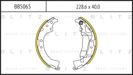 BLITZ BB5065 Колодки торм.барабанные Toyota CAMI Closed Off-Road Vehicle (J1) 0599-1205 Toyota PLATZ
