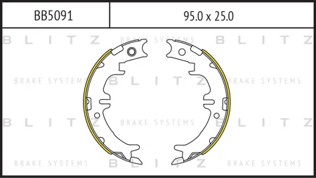 BLITZ BB5091 Колодки ст.торм. Lexus GS 93-05IS 01-LS 94- Toyota Avensis Verso 01- RAV4 II