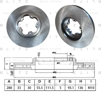 BLITZ BS0564 Диск тормозной
