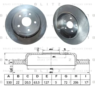 BLITZ BS0566 Диск тормозной