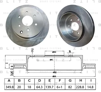 BLITZ BS0605 Диск тормозной