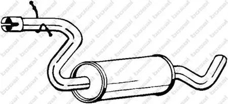BOSAL 105877 Глушитель центральная часть