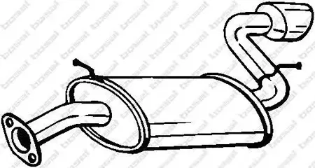 BOSAL 128003 Глушитель Chevrolet Captiva (06-) правый 2.0 D