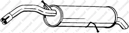 BOSAL 135105 Глушитель задняя часть
