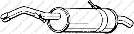 BOSAL 135117 Глушитель задний Citroen C3 05-