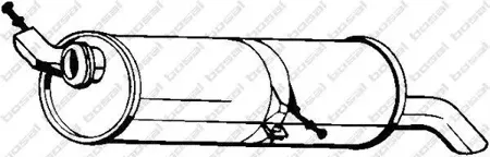 BOSAL 135709 глушитель задняя часть Citroen C4 1.6i 16V 04>