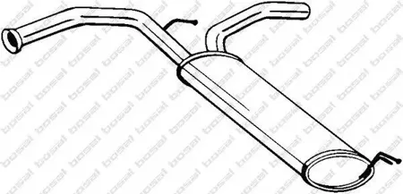 BOSAL 135721 Глушитель задний