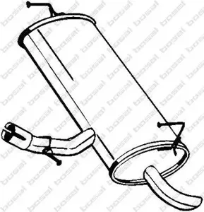 BOSAL 145201 Глушитель основной Nissan Qashqai (06-) HR16DE (ø45)