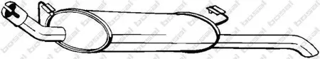 BOSAL 185141 Глушитель задняя часть