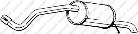 BOSAL 220005 Глушитель задняя часть