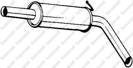 BOSAL 220039 Глушитель центральный