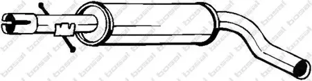 BOSAL 220663 глушитель средняя часть Skoda Octavia 1.4i1.6i 96>