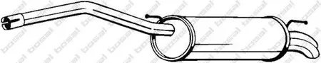 BOSAL 233087 Глушитель задний