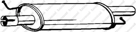 BOSAL 233575 Глушитель средняя часть