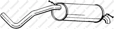 BOSAL 233635 Глушитель задняя часть