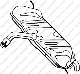 BOSAL 233807 Глушитель задний