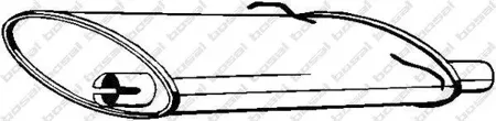BOSAL 235021 Глушитель задняя часть
