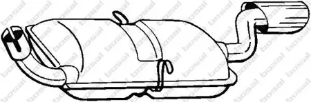 BOSAL 235193 Глушитель задняя часть