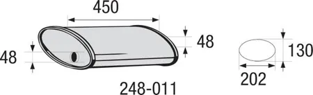 BOSAL 248011 Резонатор